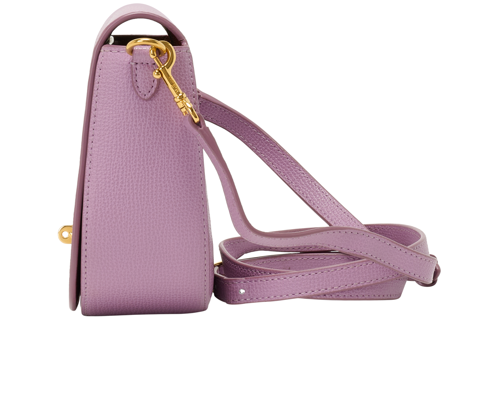 Small Darley Satchel, &pound;475, Handbags, Purple, Leather, Bottom view